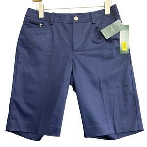 LAUREN RALPH LAUREN Women's Size 4 Navy Golf Shorts Long Inseam PGA Country Club